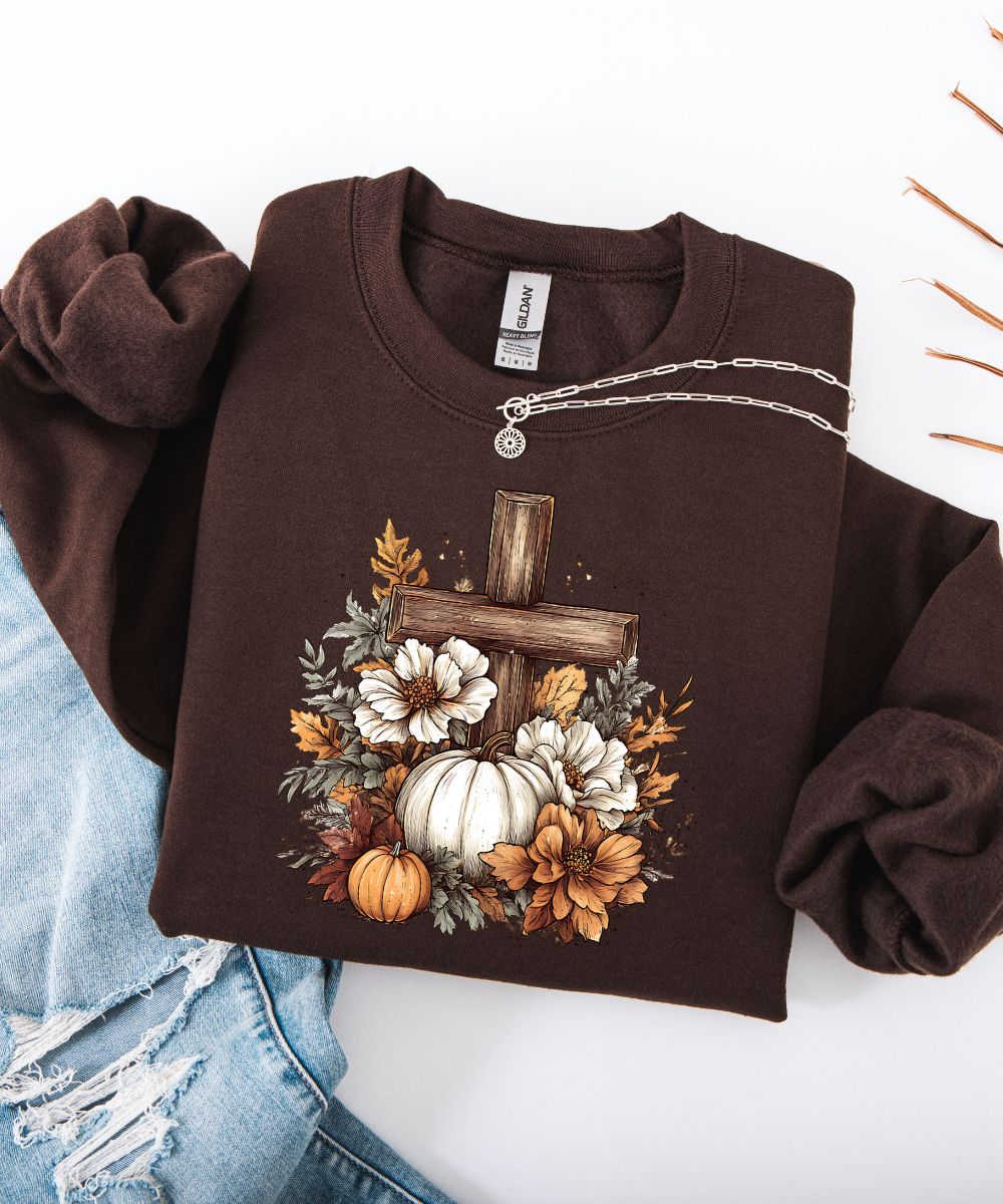 Pumpkin Cross Sweatshirt
